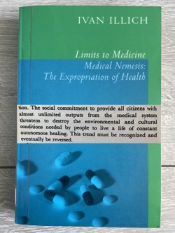 Photo of Ivan Illich's 'Limits to Medicine' book.