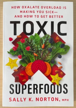 A photo of Sally Norton's 'Toxic Superfoods' book.