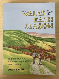 A photo of Julia Smith's 'Walks for Each Season' book.